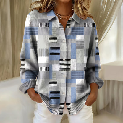 Le Pull Chemise à Carreaux Signature